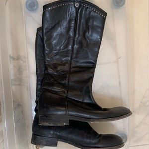 Frye leather black boots